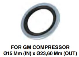 Kit GUARNIZIONE GM 15MM CONF.DA 2PZ