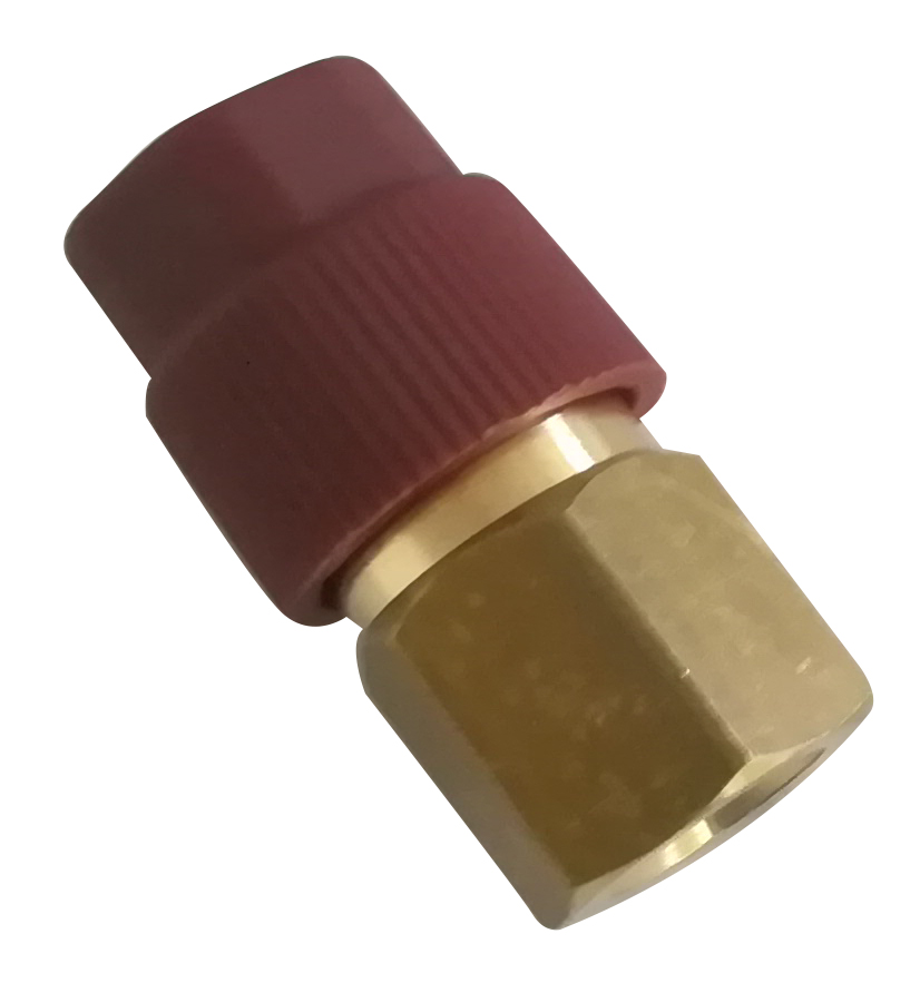 Adattatore ALTA PRESSIONE R12/R134 ROSSA