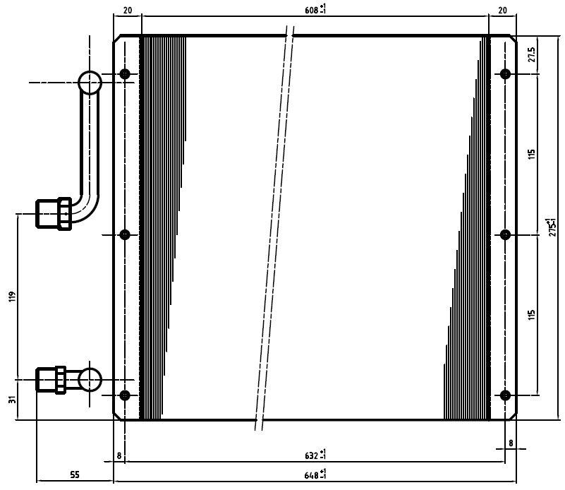 CONDENSATORE DIM. 608x275x65