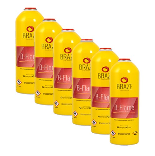 Bombola B-FLAME 1 lt./385 gr. in conf. da 6 pezzi - per kit saldobrasatura