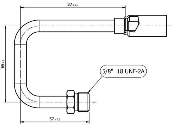 Raccordo FRIGOFLEX FERRULE MASCHIO 180° PER Tubo