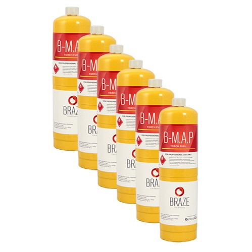 Bombola B-MAP 1 lt./420 gr. in conf. da 6 pezzi - per kit saldobrasatura