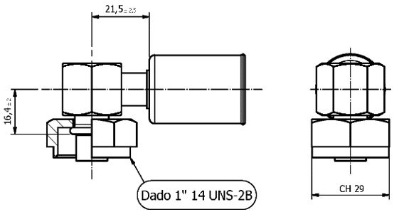 Raccordo ROTOLOCK BLOCC.90° PER Tubo 13/32