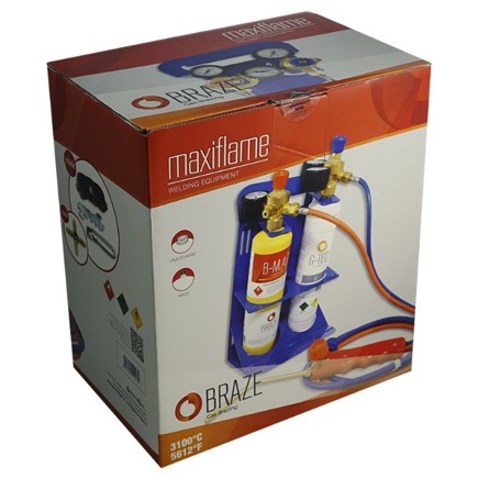 Kit saldobrasatura professionale MAXIFLAME - temperatura fiamma fino a 3.100 °C