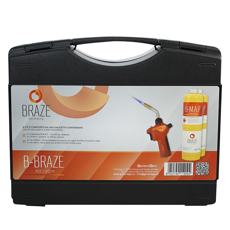 Kit 1 LIGHT per Saldobrasatura in valigetta (T°fiamma fino a 3.100°C/5.612 °F)
