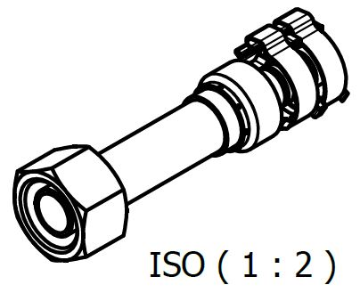 Raccordo FRIGOFLEX 180° O-Ring Femmina per G10