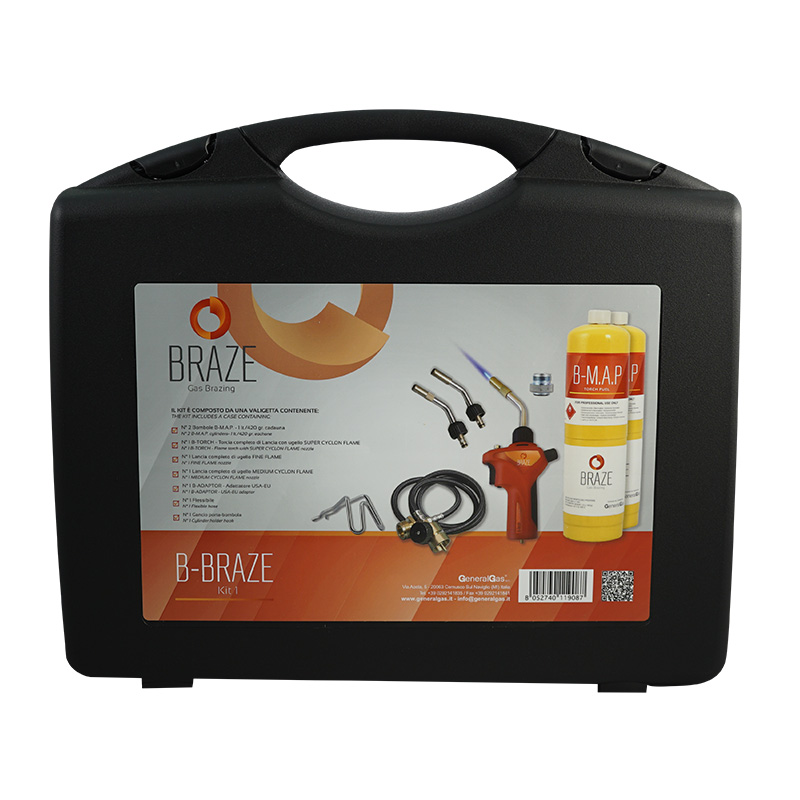 Kit 1 per Saldobrasatura in valigetta (T°fiamma fino a 3.100°C/5.612 °F)
