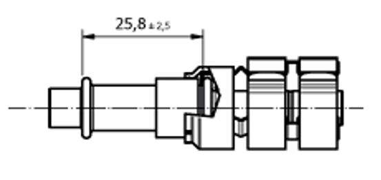 Raccordo FRIGOFLEX X CLAMP DRITTO PER VALVOLA G6