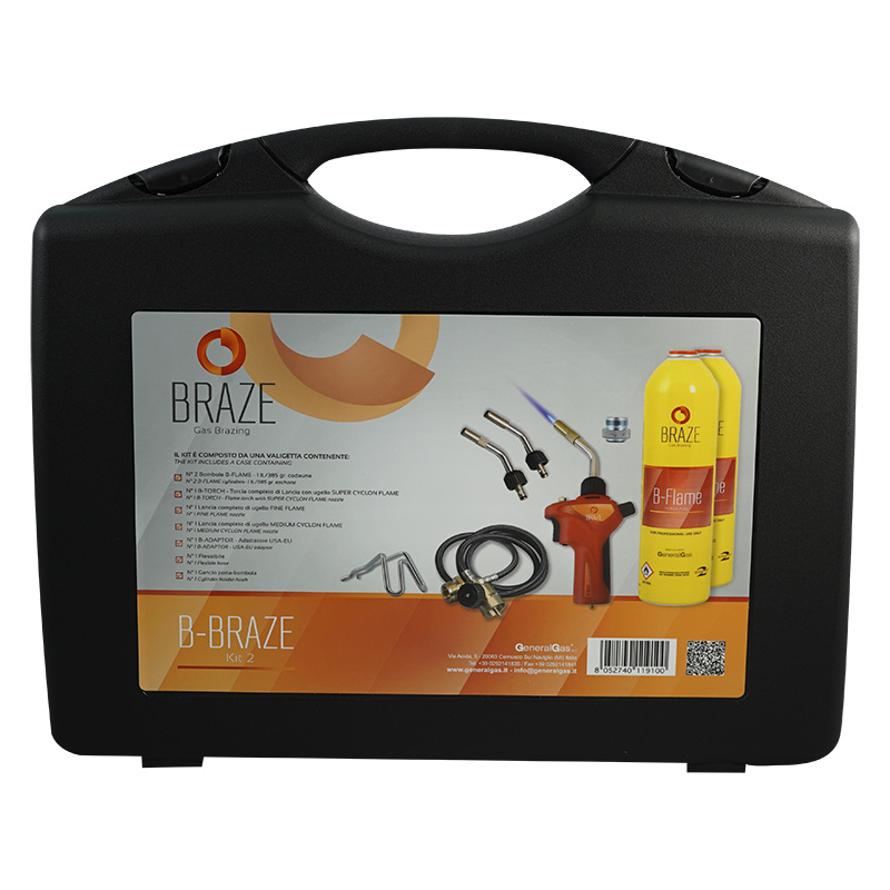 Kit 2 per Saldobrasatura in valigetta (T°fiamma fino a 2.900°C/5.250 °F)
