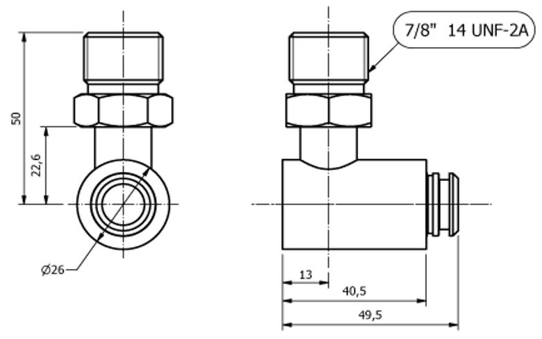 Raccordo SPECIALE PER V.E. PER Tubo G10