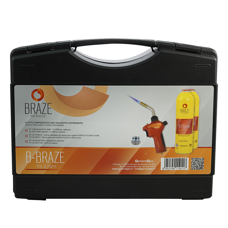 Kit 2 LIGHT per Saldobrasatura in valigetta (T°fiamma fino a 2.900°C/5.250 °F)