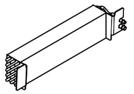 Evaporatore (18-004) - Sup. Scambio (L x H x P): 490 x 125 x 75