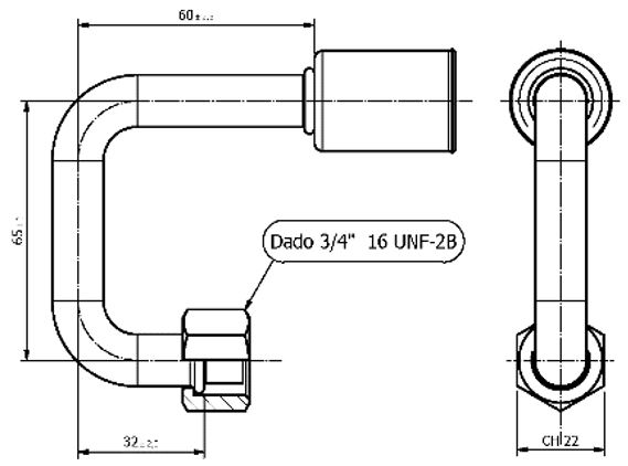 Raccordo 180° PER Tubo G8