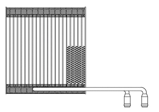 Riscaldatore - Sup. Scambio (L x H x P): 206 x 211,2 x 26